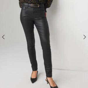 NEW!! WHITE HOUSE BLACK MARKET HIGH RISE COATED SKINNY JEANS
